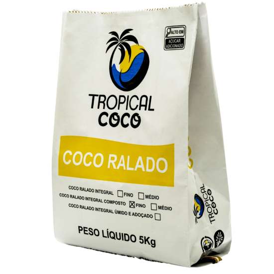 Coco Ralado Integral Composto Fino - 5kg